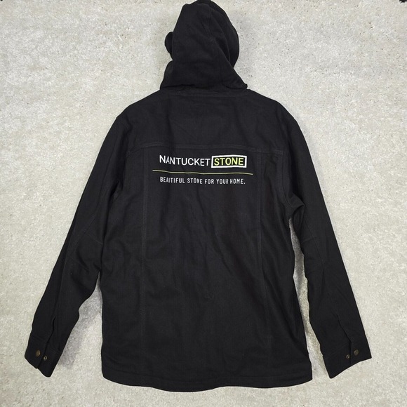 Dri Duck Jacket Mens M Black Canvas Full‎ Zip Workwear Outdoors Boulder Cloth - Picture 10 of 15